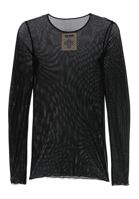 tata top woman black  UMA WANG | UW1036UW900